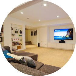 Basement Renovations TV Room